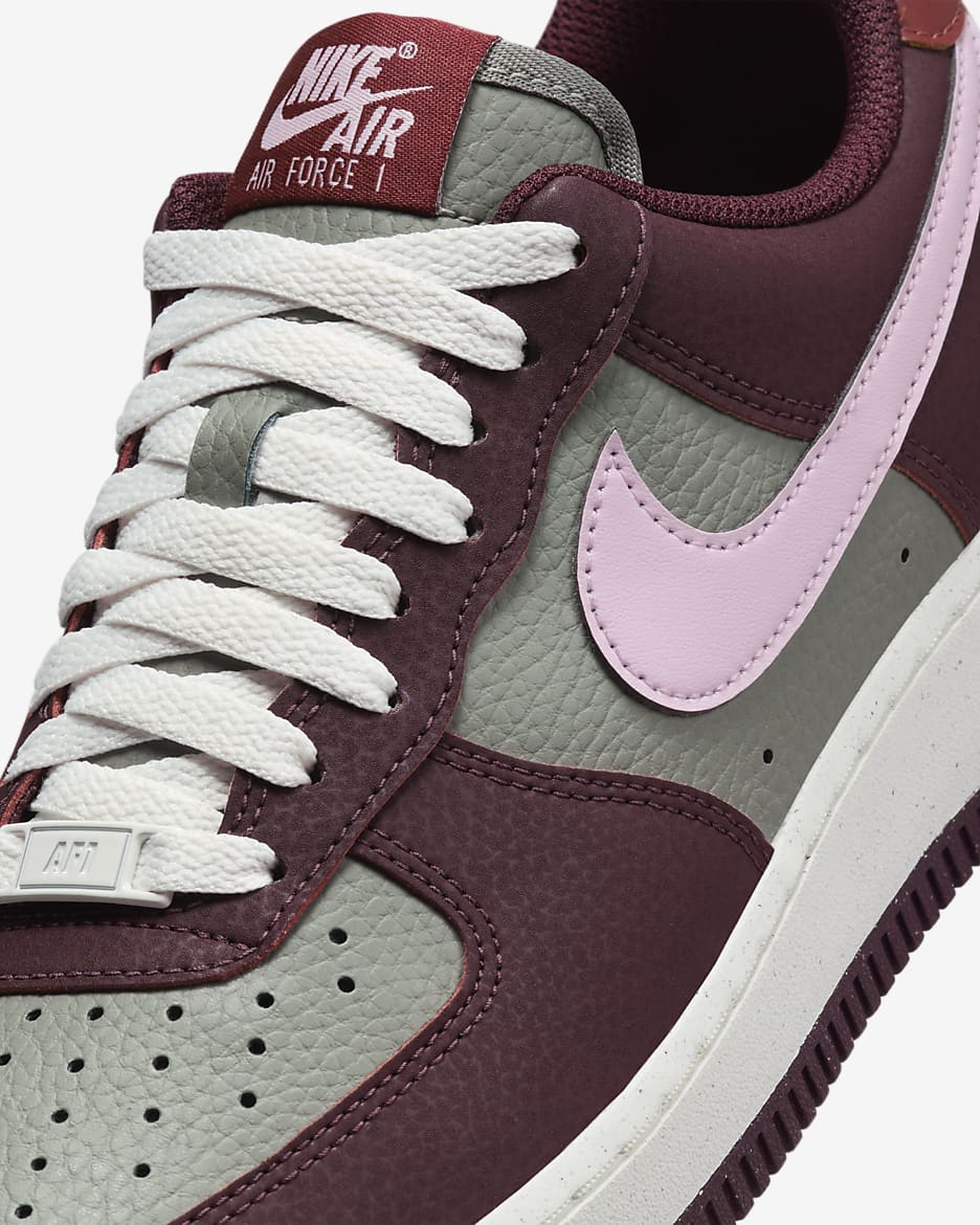 Nike air force 1 07 burgundy hotsell